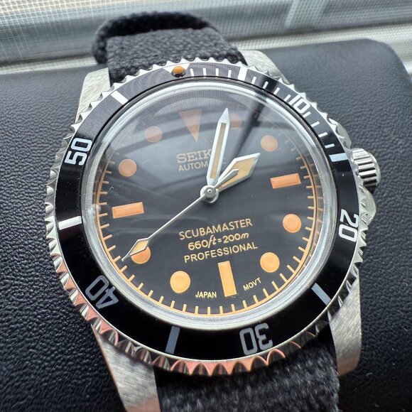 seiko mod custom vintage milsub mod automatic watch - Picture 1 of 6